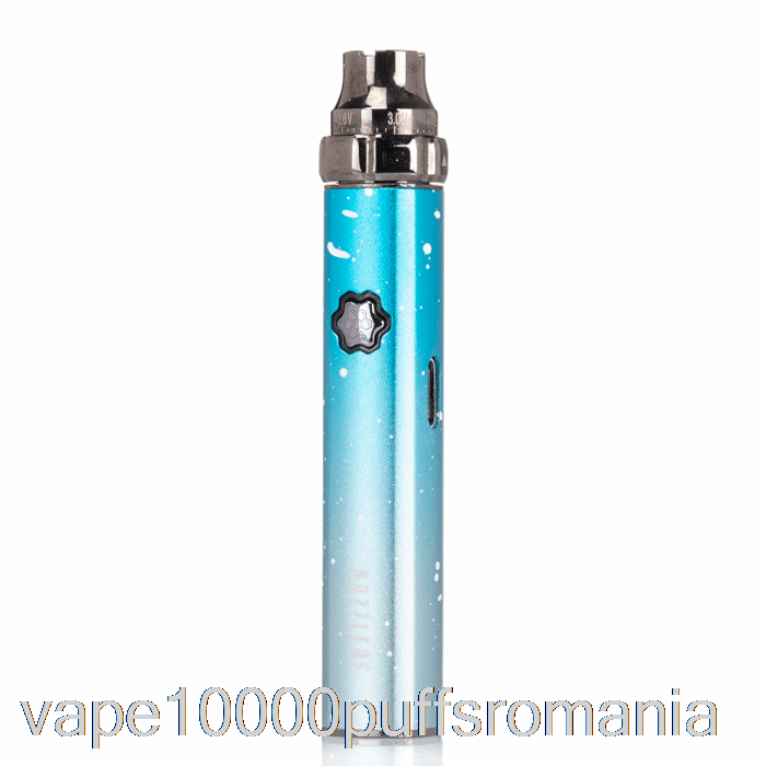 Vape Romania Dazzleaf Squarii Top Twist 510 Baterie Sky Blue Splatter